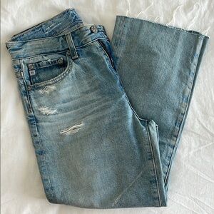 AG Rhett High Waisted Straight Cropped